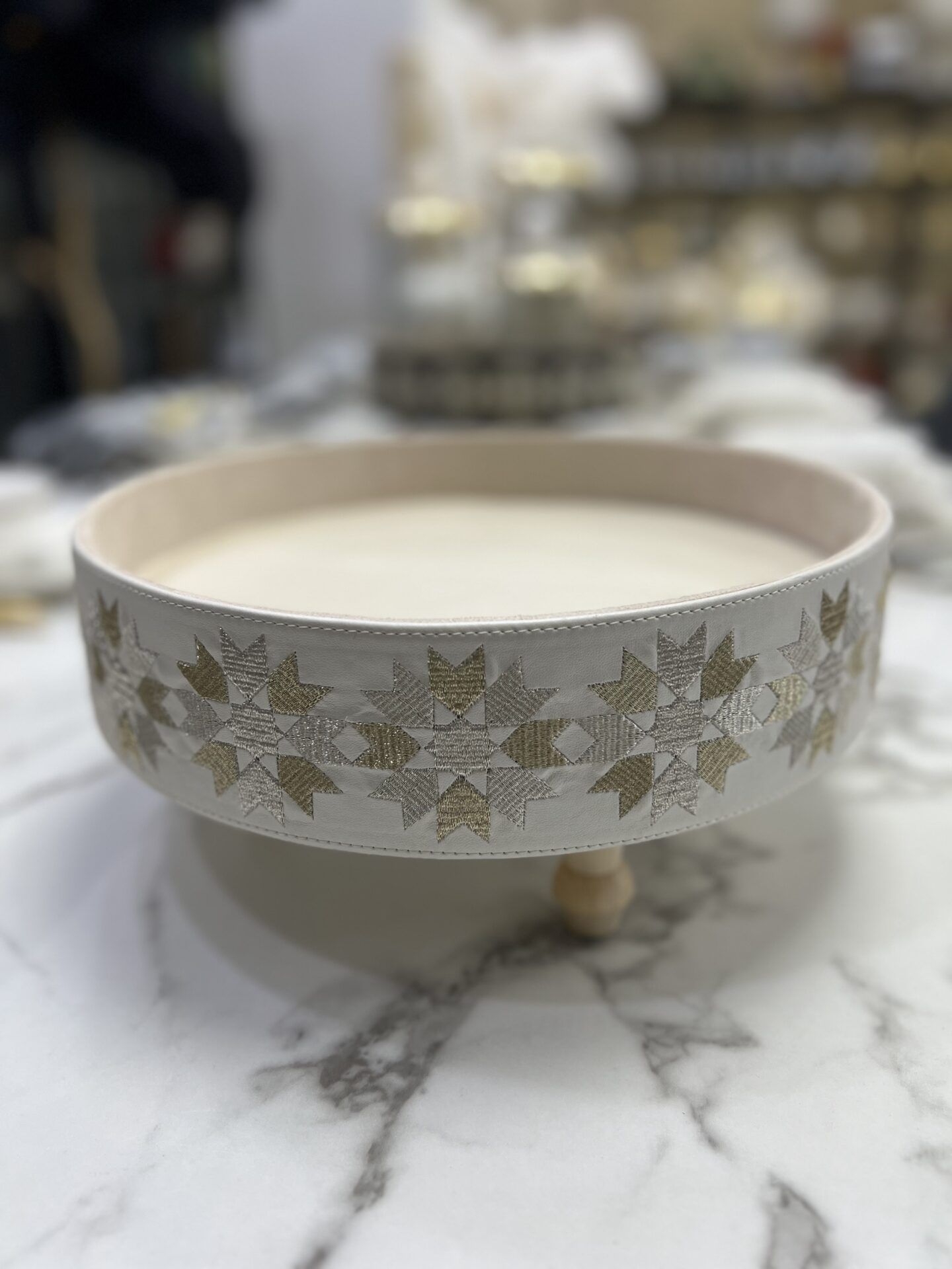 Sinya simili cuir beige zelij cartier pm – Image 1