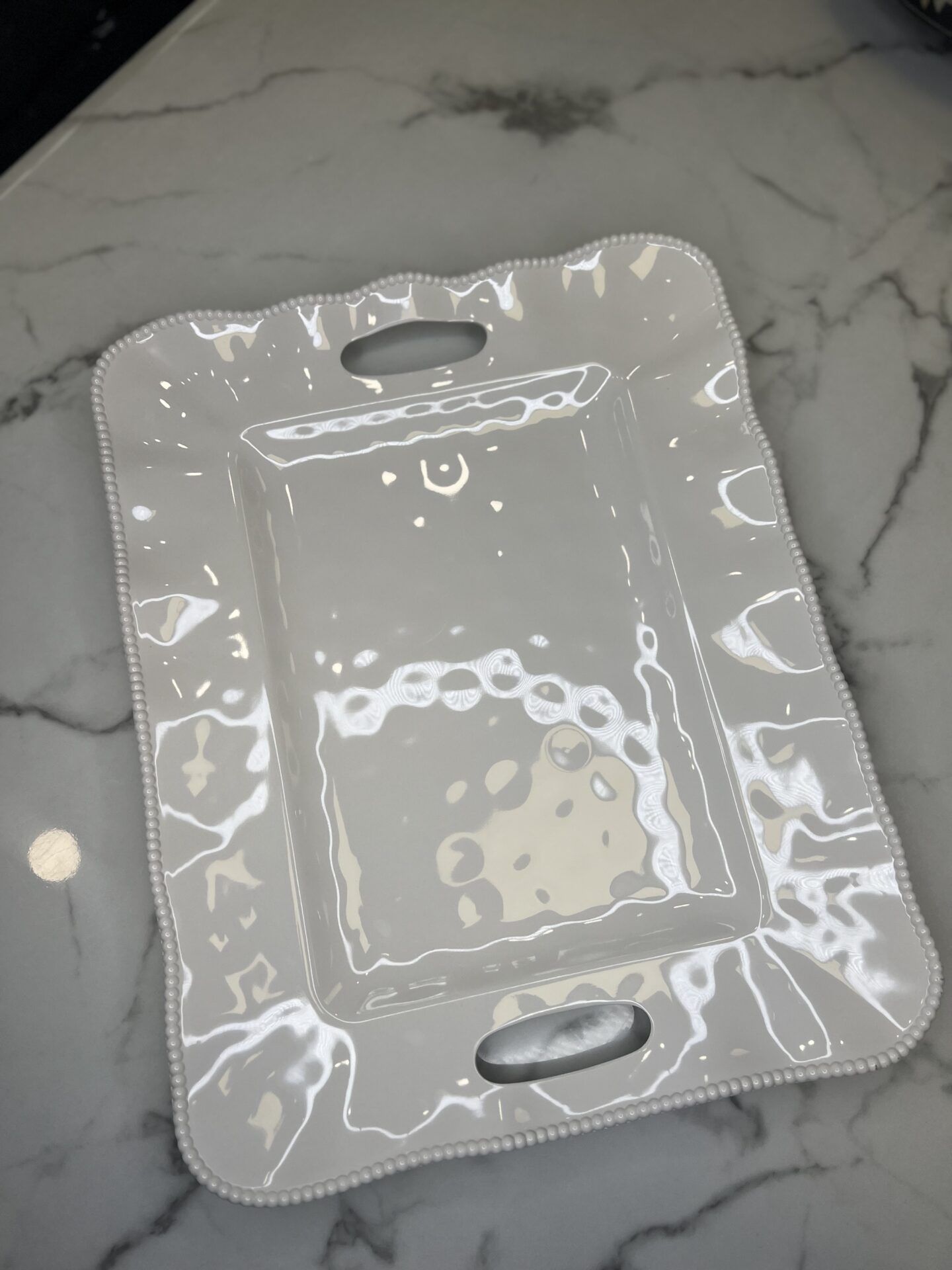 Grand Plateau rectangulaire Perlette – Image 1