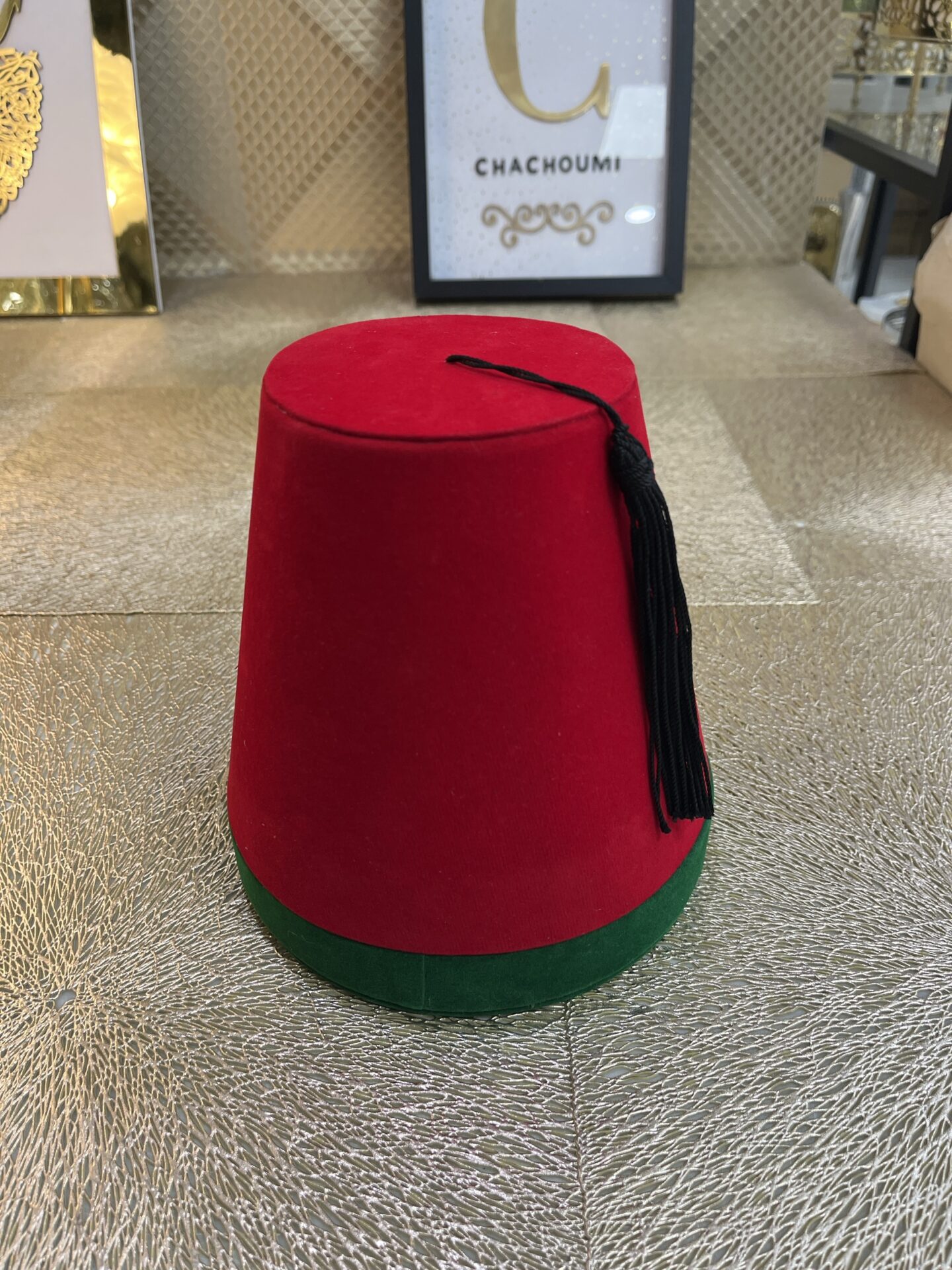 Boîte tarbouche rouge vert – Image 1