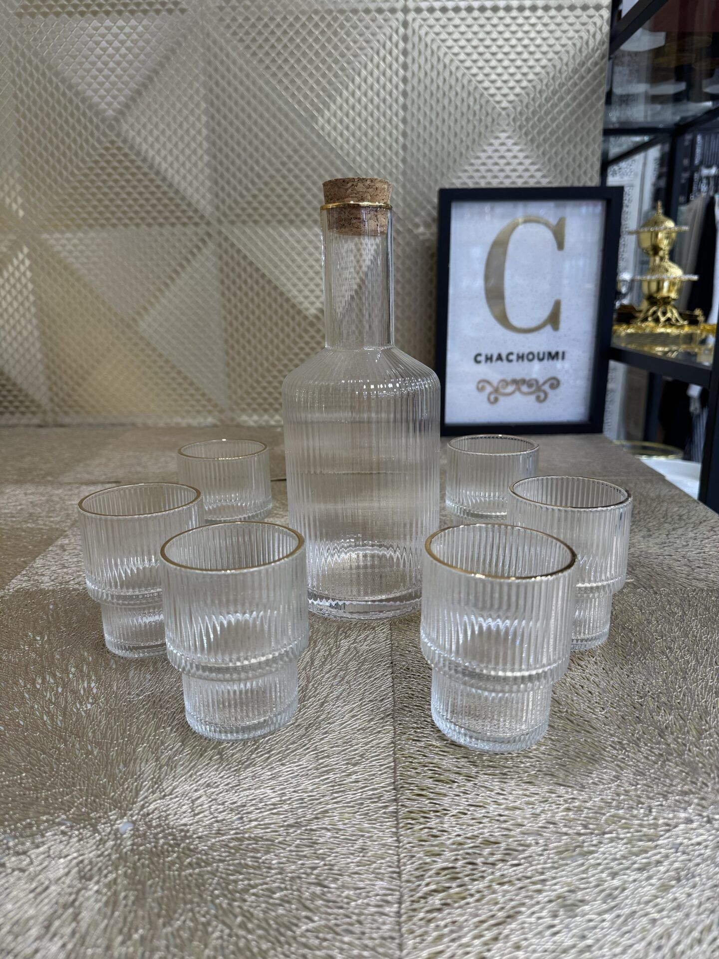 Set carafe 6 verres