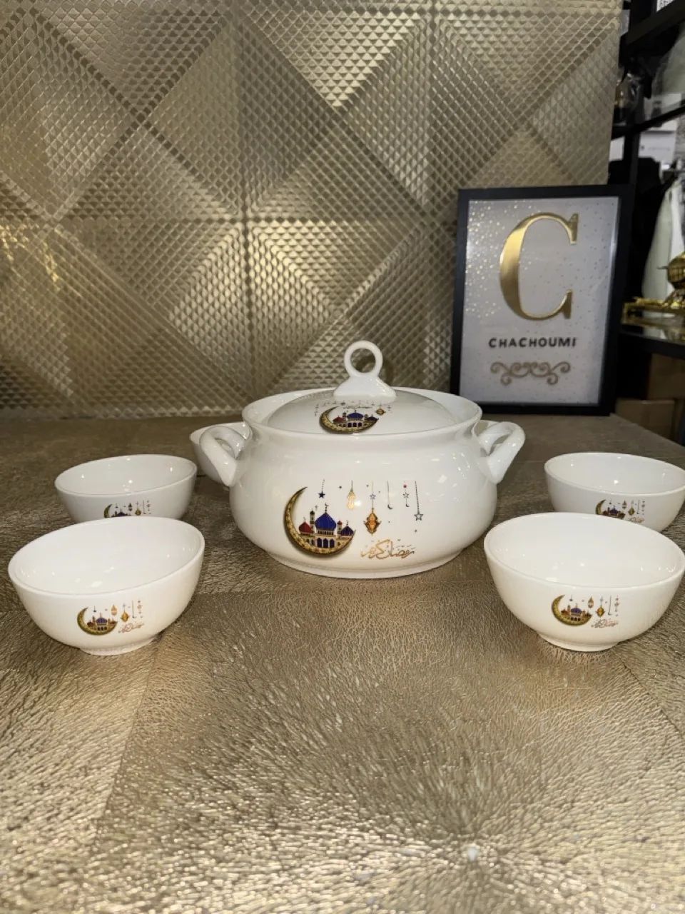 Set soupière blanc "Ramadan" – Image 1