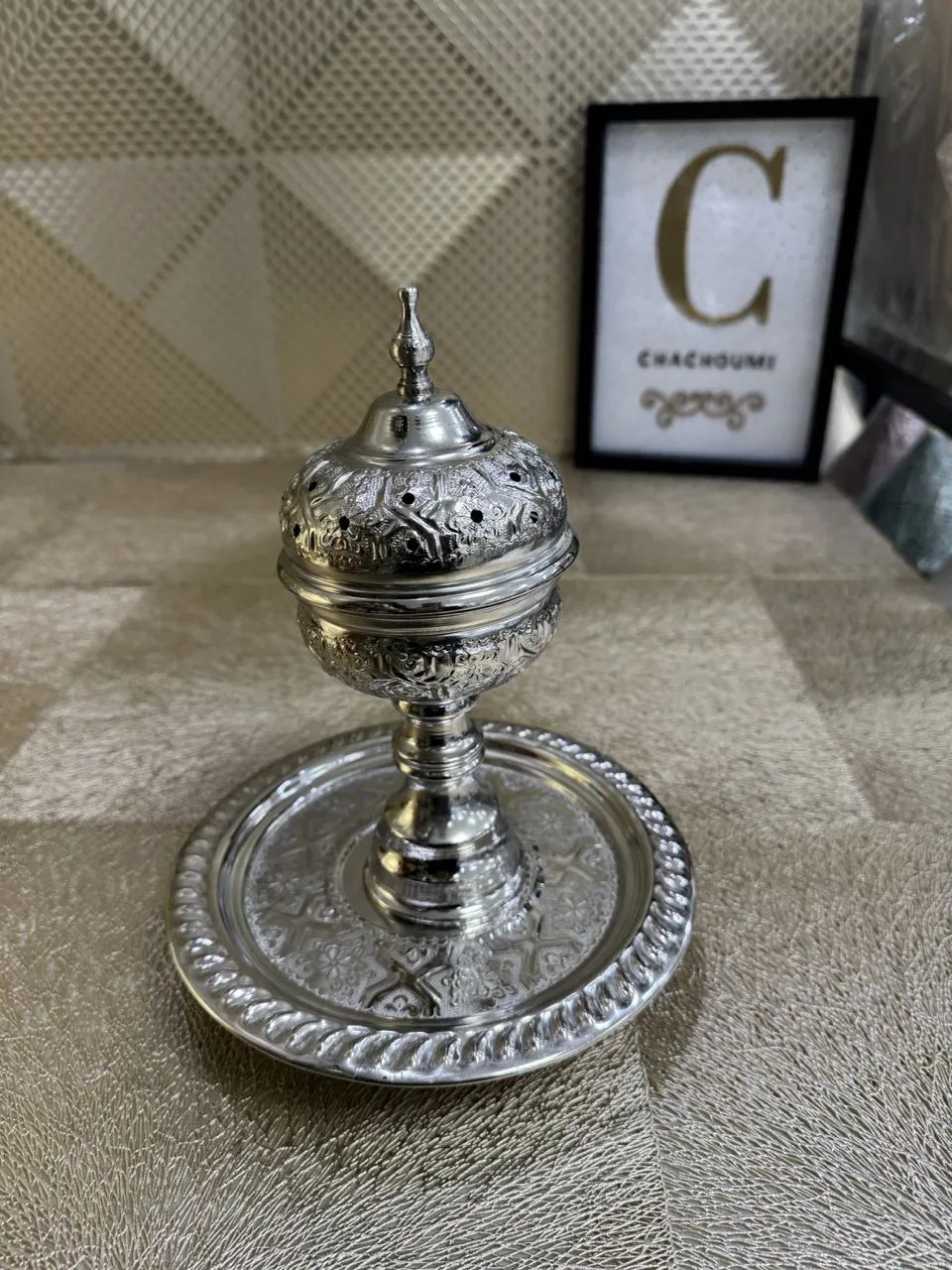 IMG_6122 – Grande Mbikhra cuivre argenté modèle moyen – Image 1