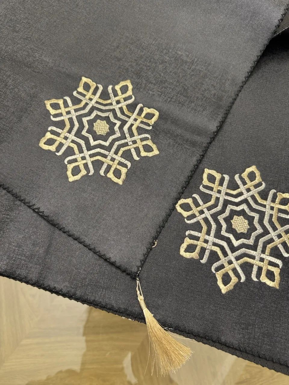 Nappe rectangle 2,20m x 1,40m noir – Image 2