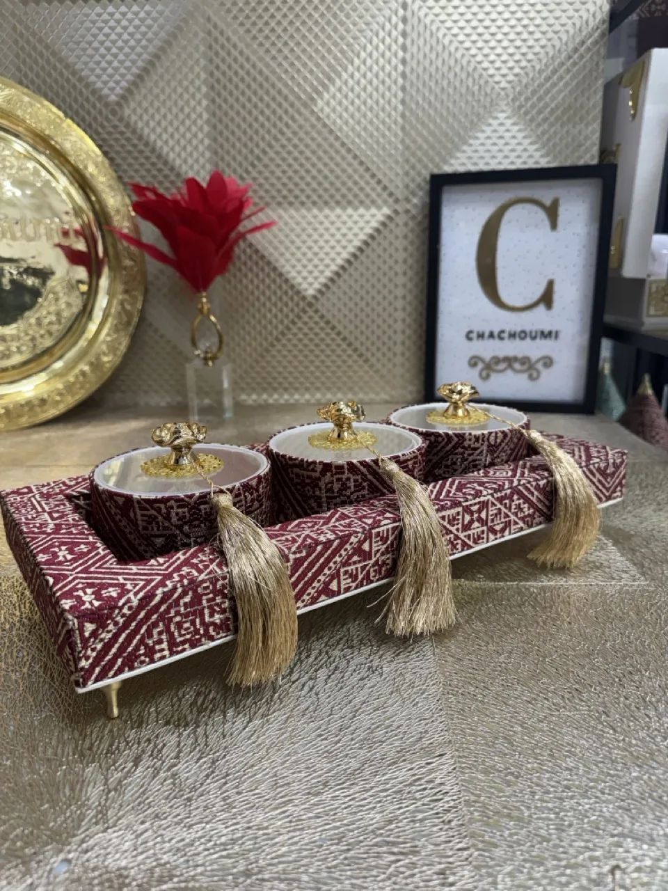 IMG_6510 – Grande Plateau rectangle 3 boites rondes tarz el fassi rouge – Image 1