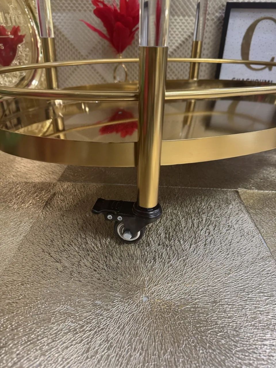 Desserte doré 2 étages – Image 6