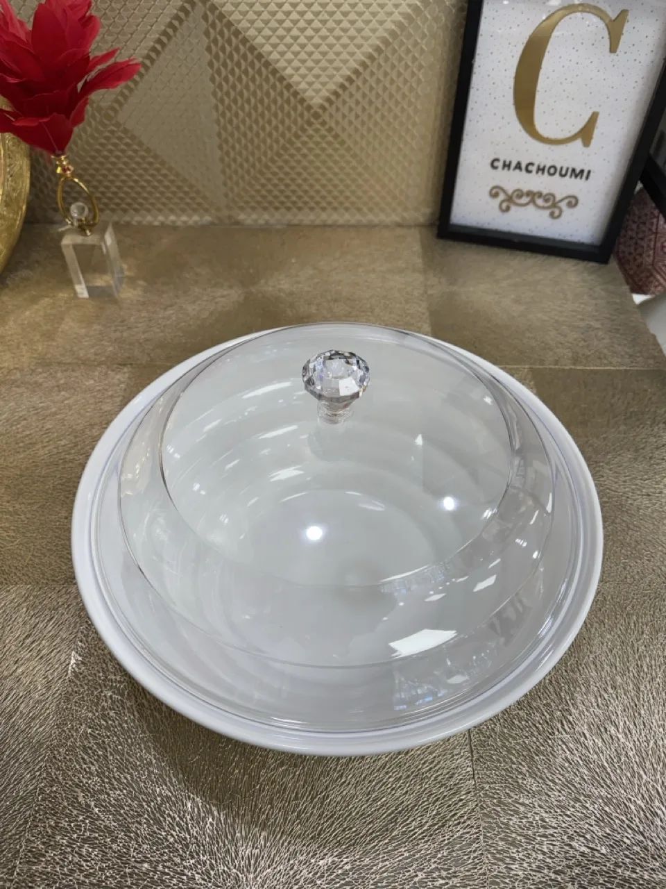 Saladier melamine blanc 36 cm – Image 2