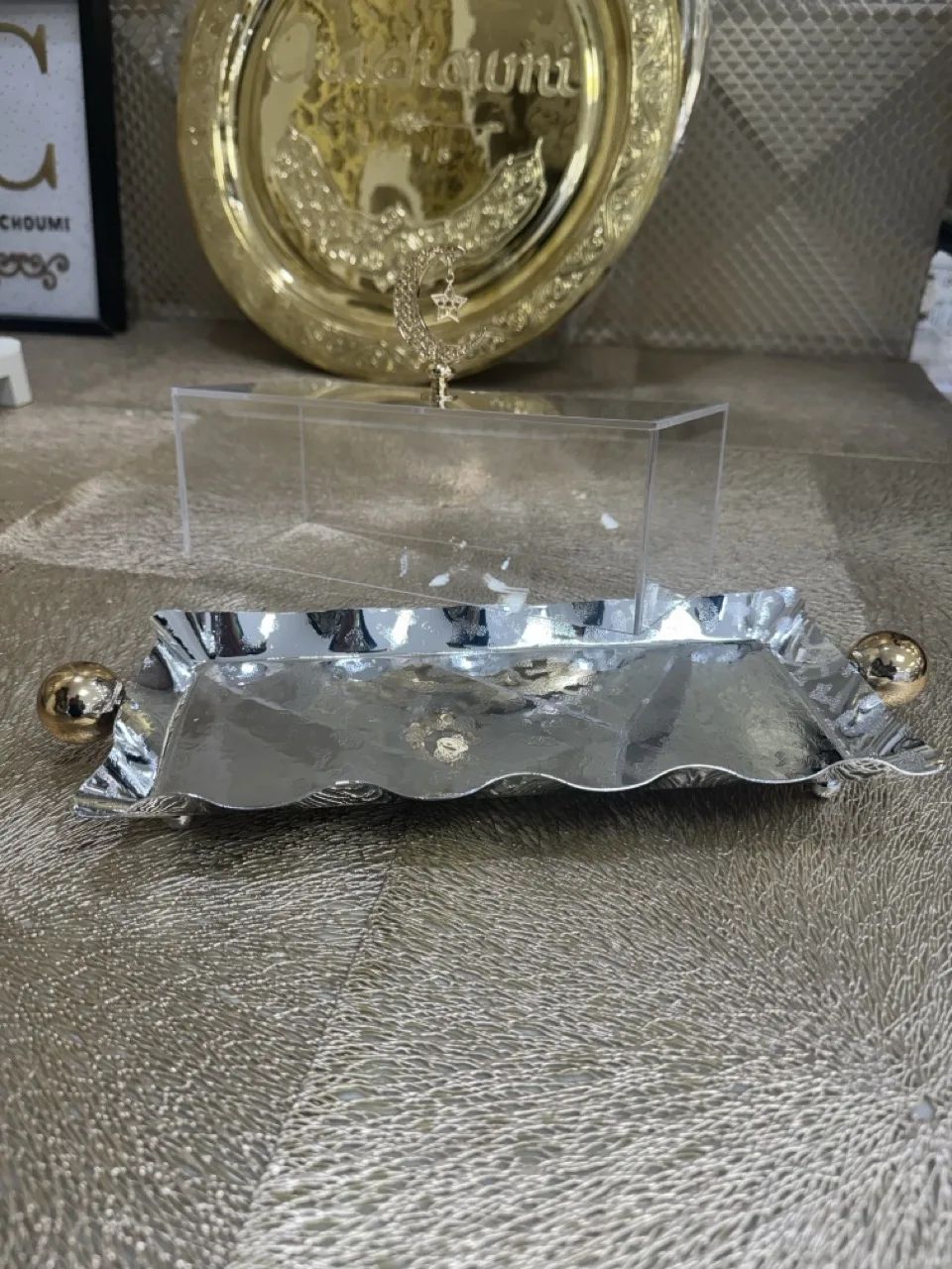 Boite rectangle argenté pm – Image 2