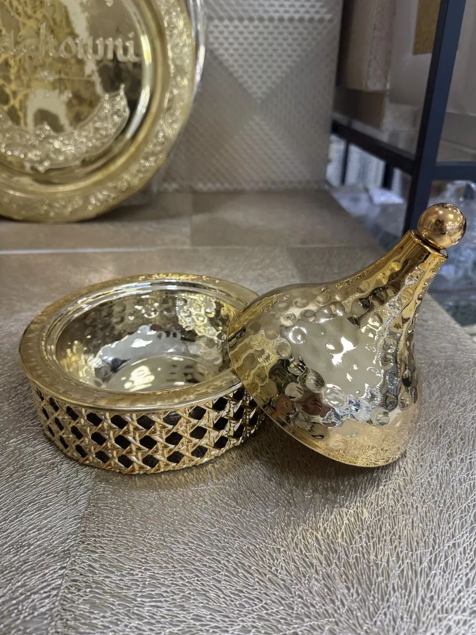 tajine martelé doré gm – Image 2