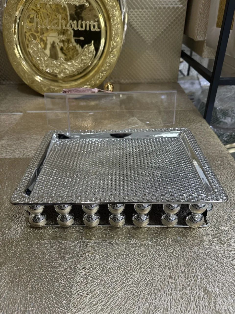 Présentoir argenté gm – Image 2