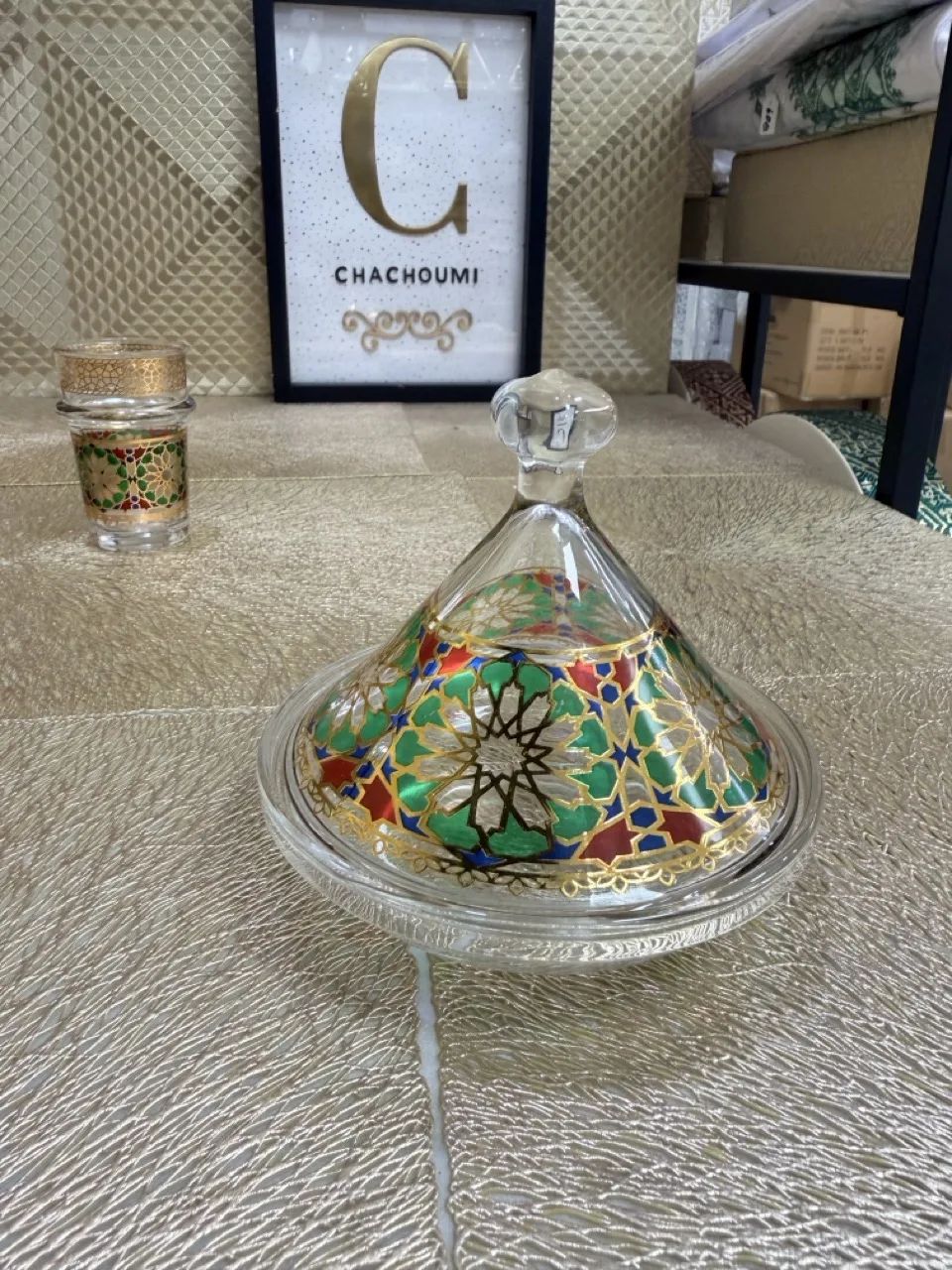 Set à Thé Marocain Zellige Vert – Image 3