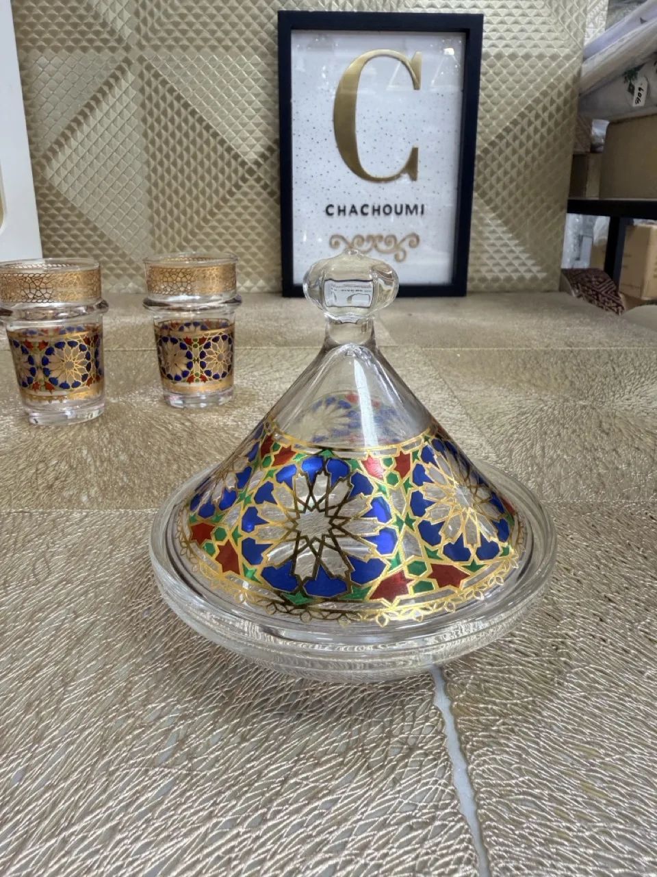 Set à Thé Marocain Zellige Bleu – Image 3