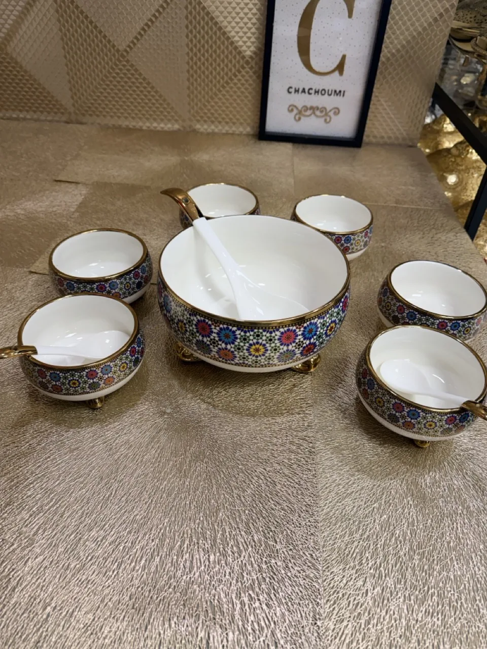 Set 14 pièces en Porcelaine Zellige coloré – Image 2