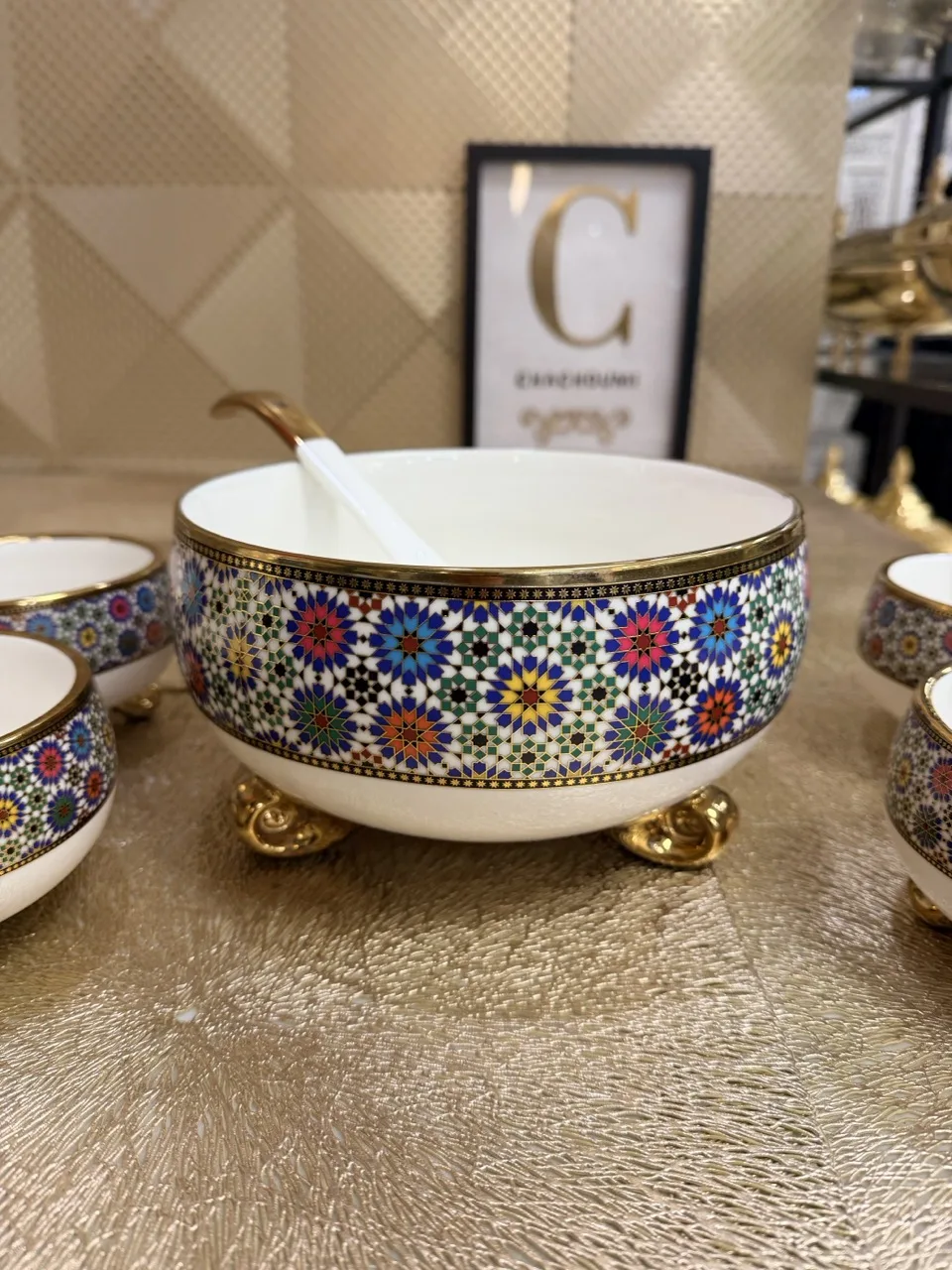 Set 14 pièces en Porcelaine Zellige coloré – Image 3