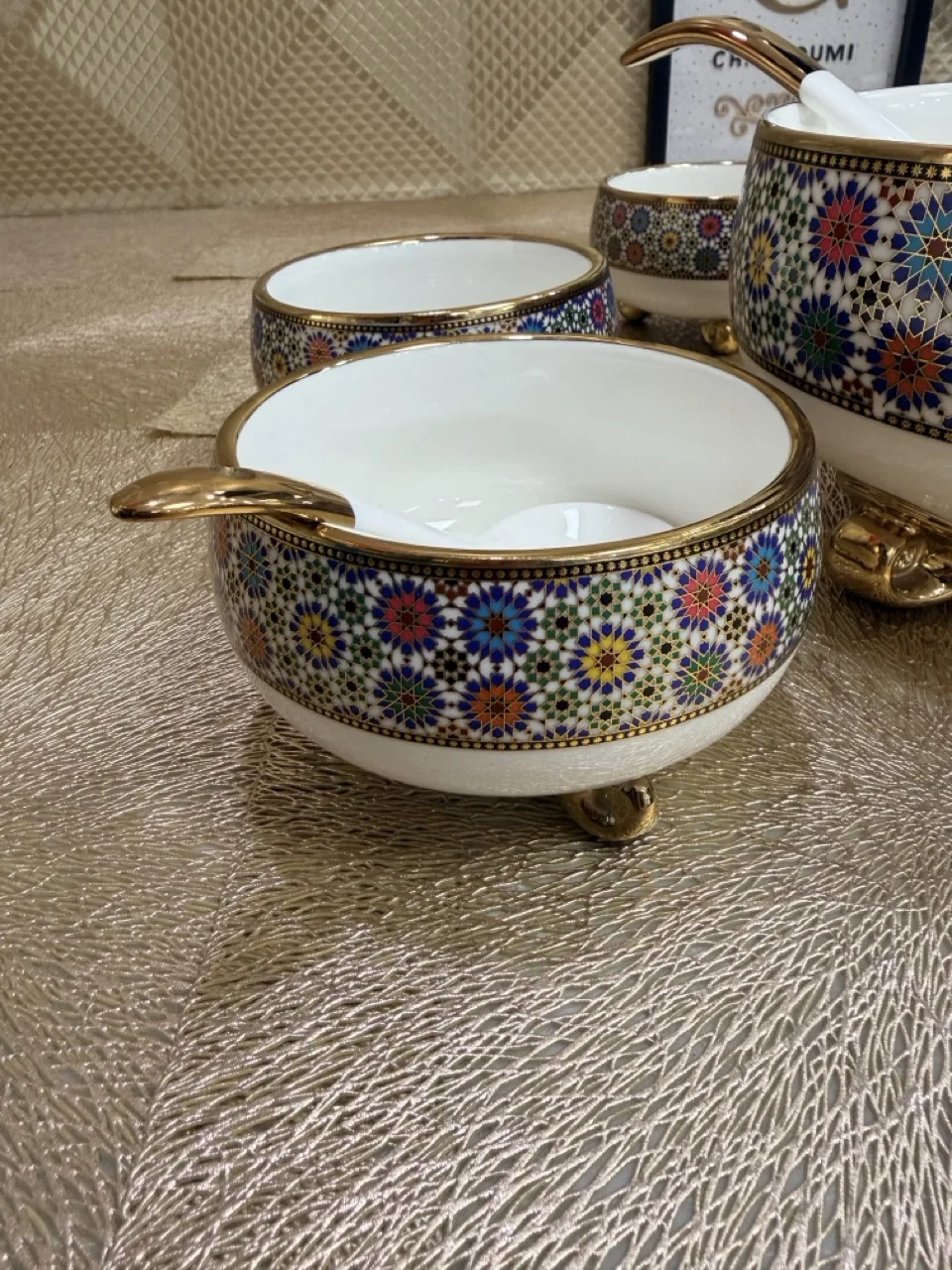 Set 14 pièces en Porcelaine Zellige coloré – Image 4