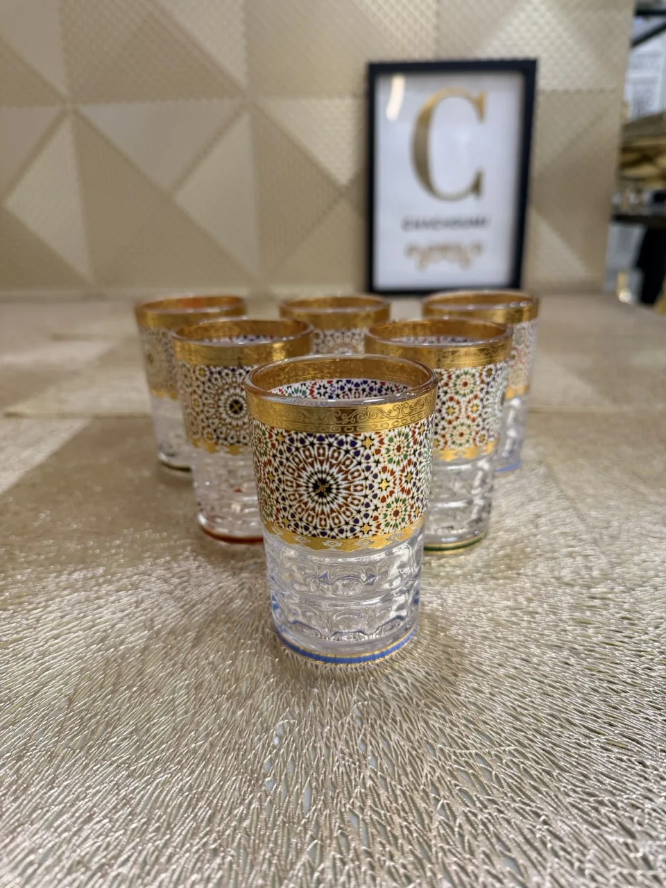 Ensemble 6 verres à thé zellige Fes – Image 1
