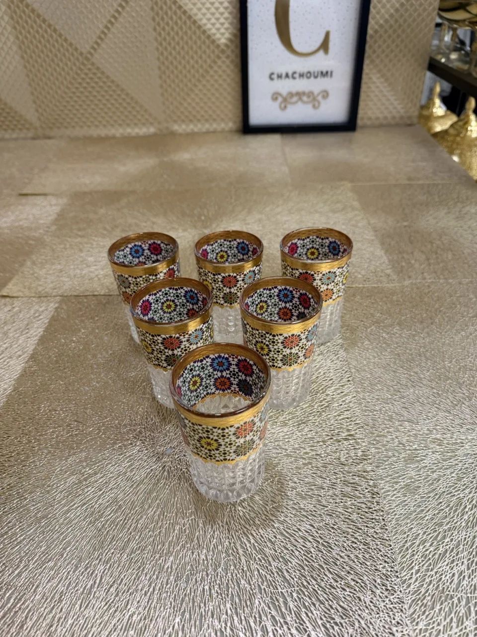 Ensemble 6 verres à thé zellige coloré – Image 2