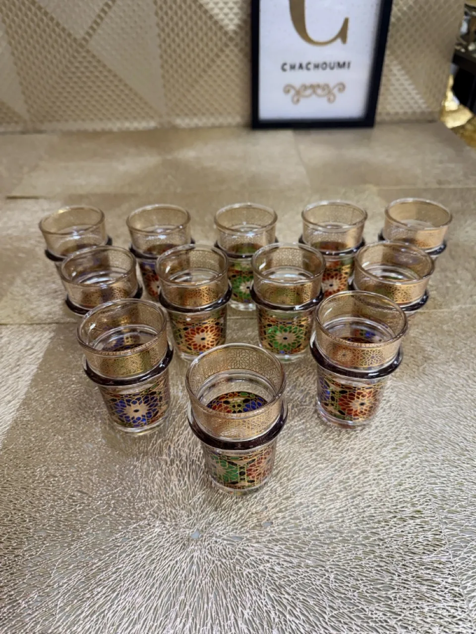 Ensemble 12 verres à thé mosaïque – Image 2