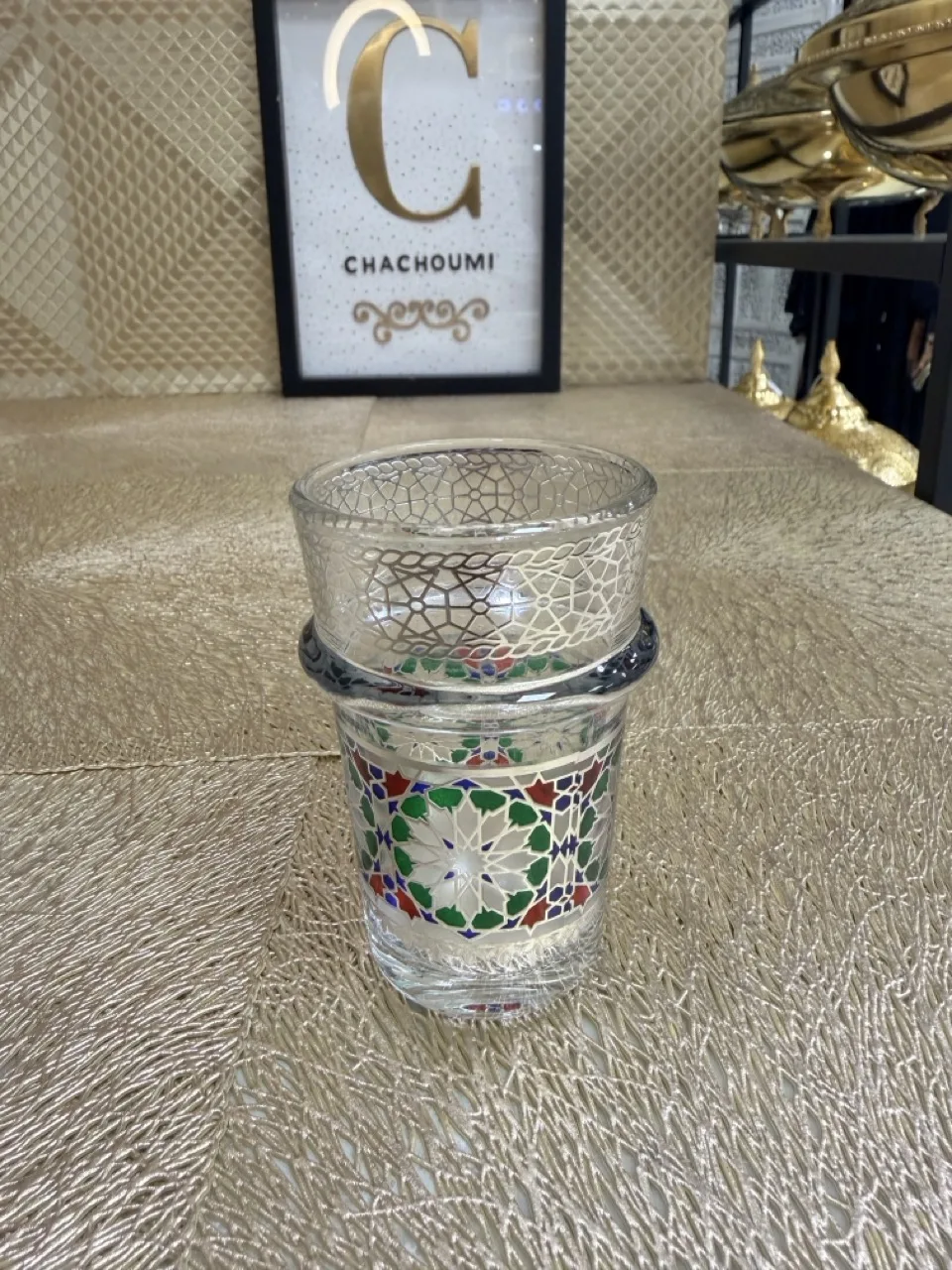 Ensemble 12 verres à thé Zellige argenté – Image 5