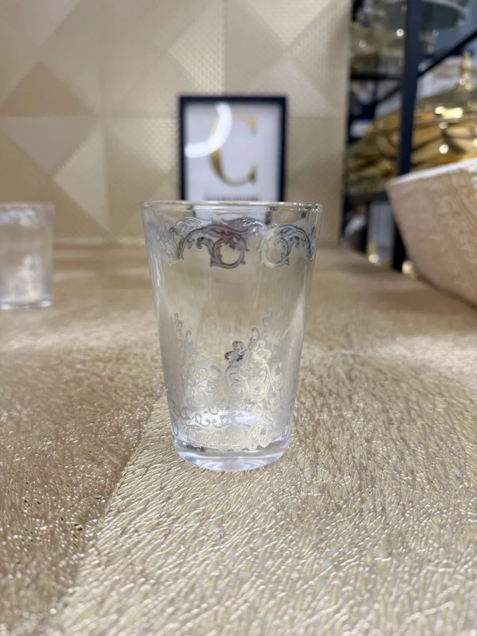 Set 12 verres à thé argenté – Image 3