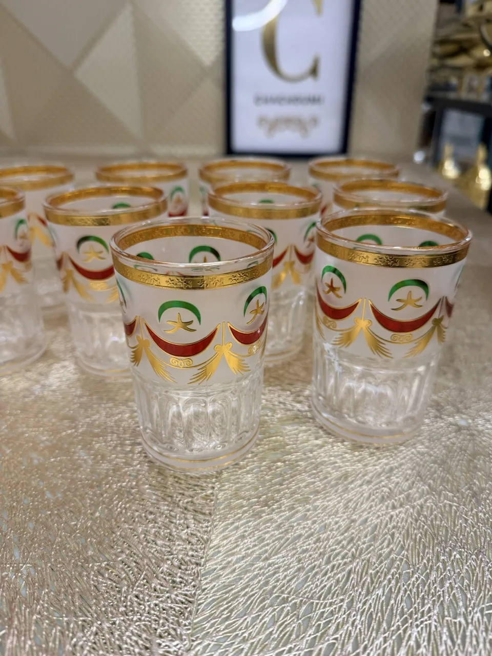 Set 12 verres à thé Nejma ou Hlel