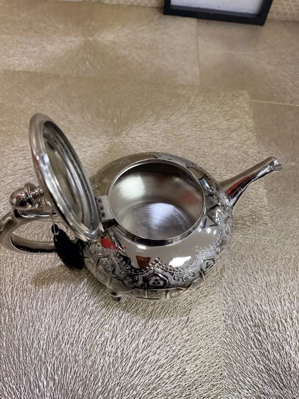 Théière marocaine Florin argentée – Image 3