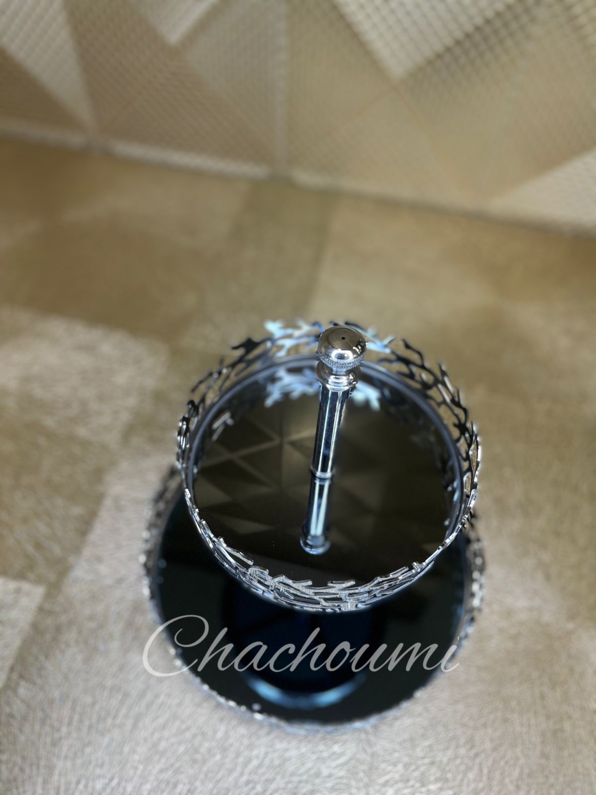 Présentoir rond branche Argenté – Image 3