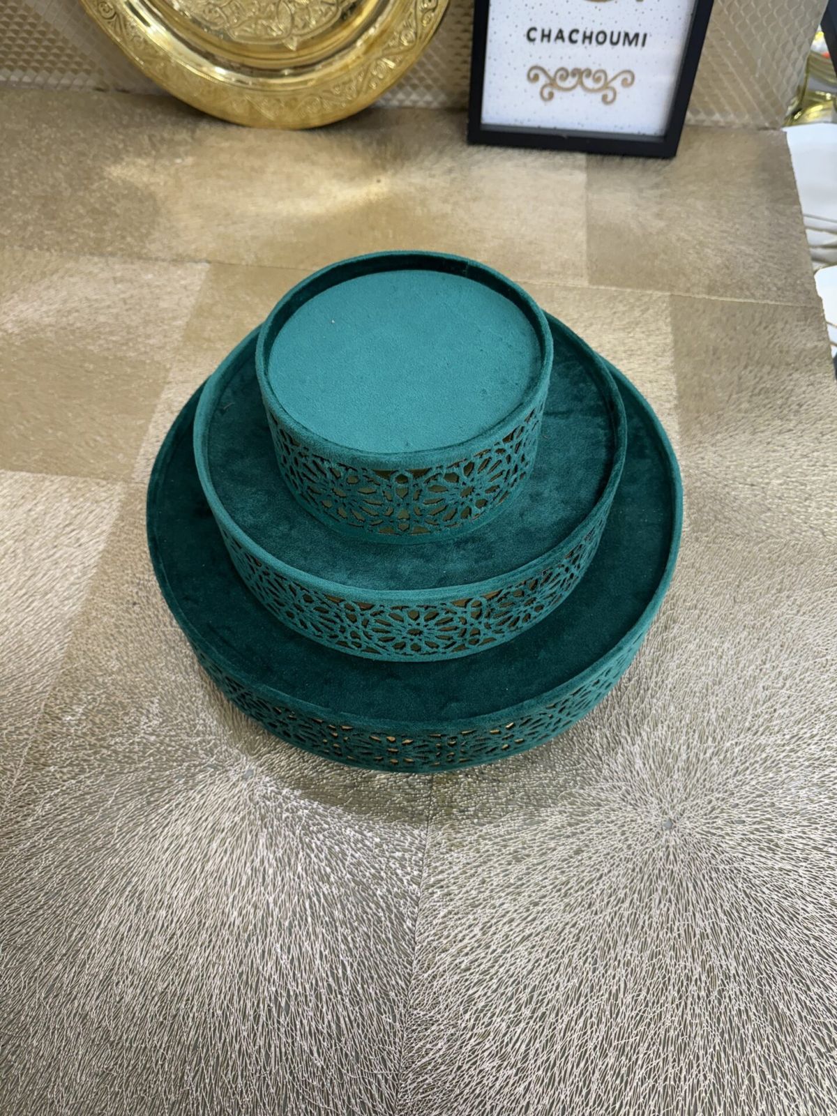 Présentoir de dattes 3 étages vert gm – Image 3