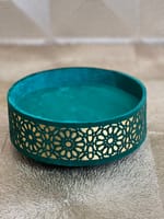 Sinya velours vert doré pm