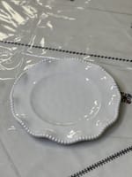 Assiette à dîner crème Perlette