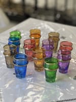 SET 12 PETITS VERRES A THE BELDI COLORE DORE PM ARTISANAL – Image 2