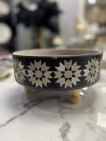 Sinya simili cuir noir zelij cartier pm