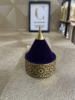 Petit tayfour oriental velours violet