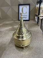 Petit tayfour martelé doré en cuivre