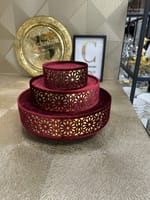 Présentoir de dattes 3 étages rouge