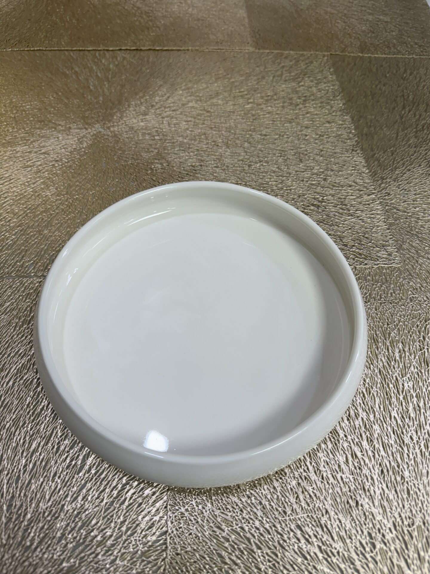 Assiette Creuse Porcelaine Blanc Cassé – Image 2