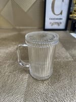 verre couvercle strié