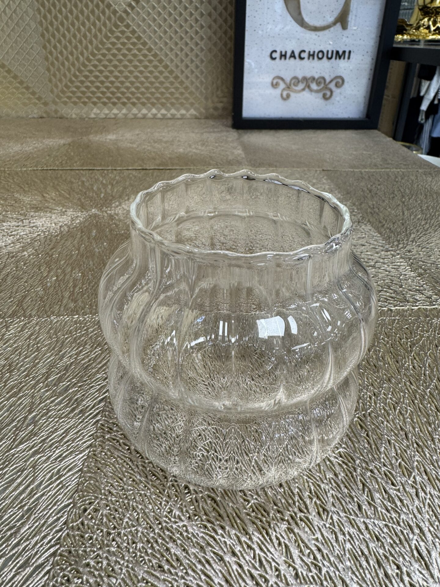 Set 2 verres café strié – Image 2