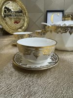 Set soupière porcelaine blanc doré – Image 4