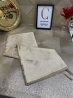 Nappe Tarz el fessi doré 2m + 12 serviettes de table