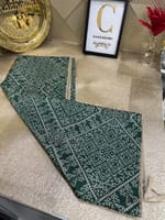 Nappe Tarz el fessi vert 2m50 + 12 serviettes de table