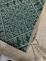 Nappe Tarz el fessi vert 2m + 12 serviettes de table – Image 2