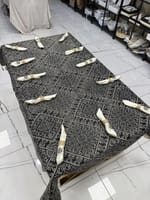 Nappe Tarz el fessi noir 2m50 + 12 serviettes de table – Image 4