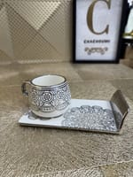 SET 6 TASSES CAFÉ AU LAIT PICASSO ARGENTÉ GM