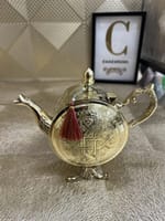 Théière marocaine magana doré cuivre moyen