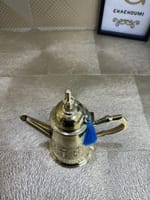 Théière marocaine Brik doré cuivre grand – Image 2
