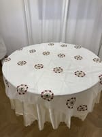 Voilage + sous nappe zelij rouge vert