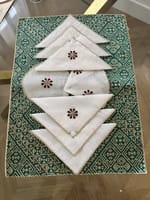 Set plateau rectangle 9 pièces tarz fessi vert