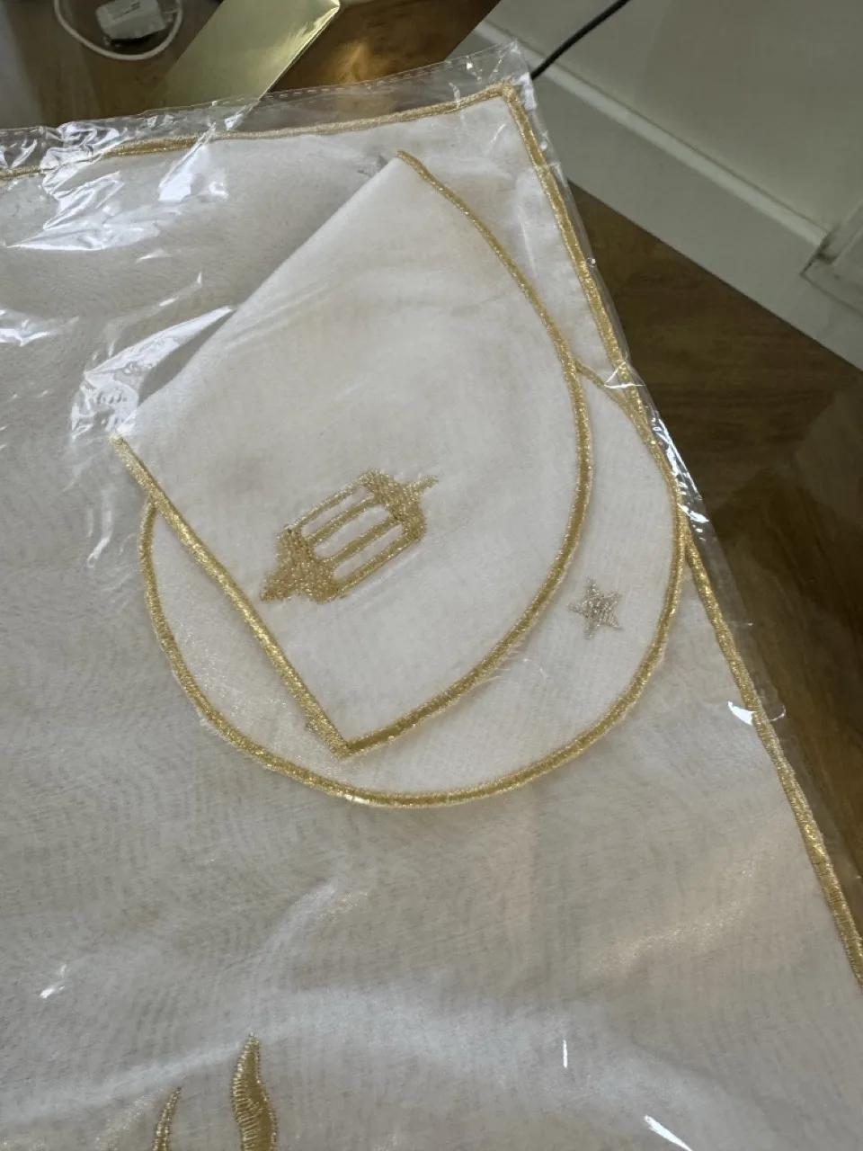 Set plateau rectangle 9 pièces ramadan doré – Image 4