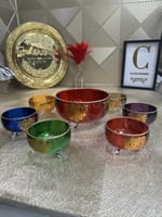 Set soupière baroque coloré