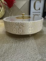 Boite ronde 31 cm tarz el fassi doré